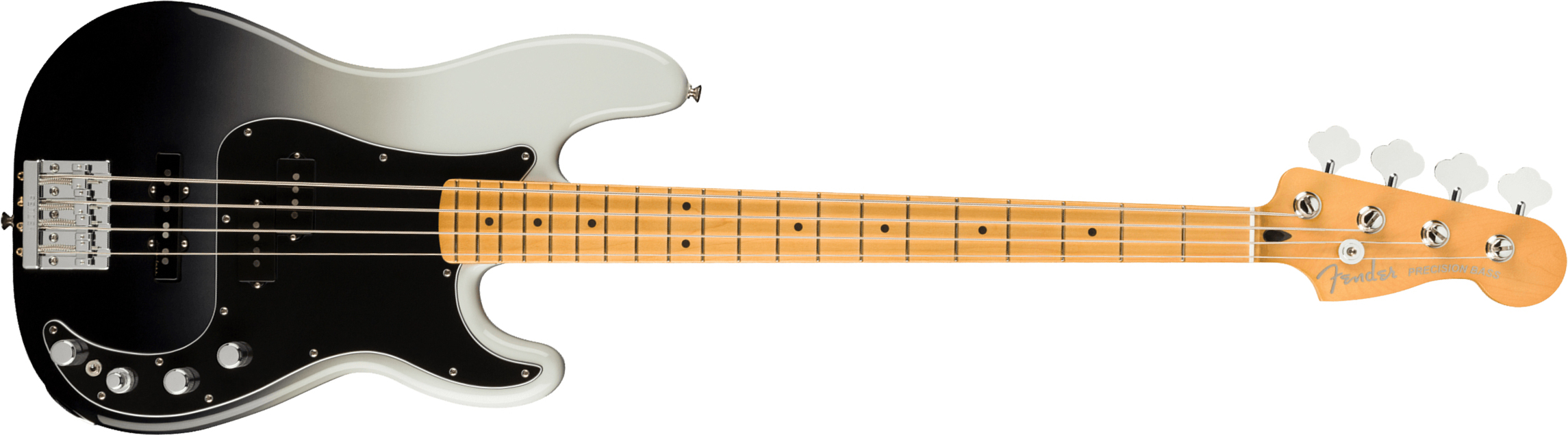 Fender Precision Bass Player Plus Mex Active Mn - Silver Smoke - Solid body electric bass - Main picture