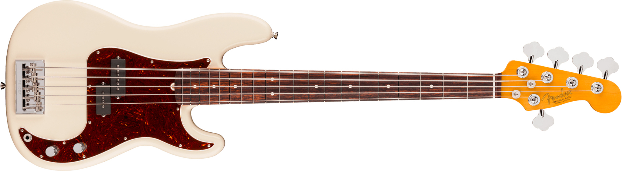 Fender Precision Bass V American Pro. Usa 5c Rw - Olympic White - Solid body electric bass - Main picture
