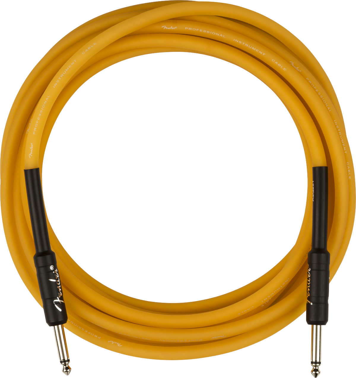 Fender Pro Glow In The Dark Instrument Cable Droit/droit 18.6ft Orange - Cable - Main picture