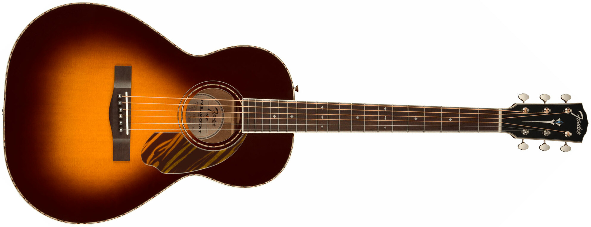 Fender Ps-220e Paramount Parlor Epicea Acajou Ova - 3-color Vintage Sunburst - Electro acoustic guitar - Main picture