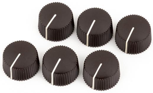 Amp knob Fender Pure Vintage Radio Amplifier Knobs (6) - Dark Brown