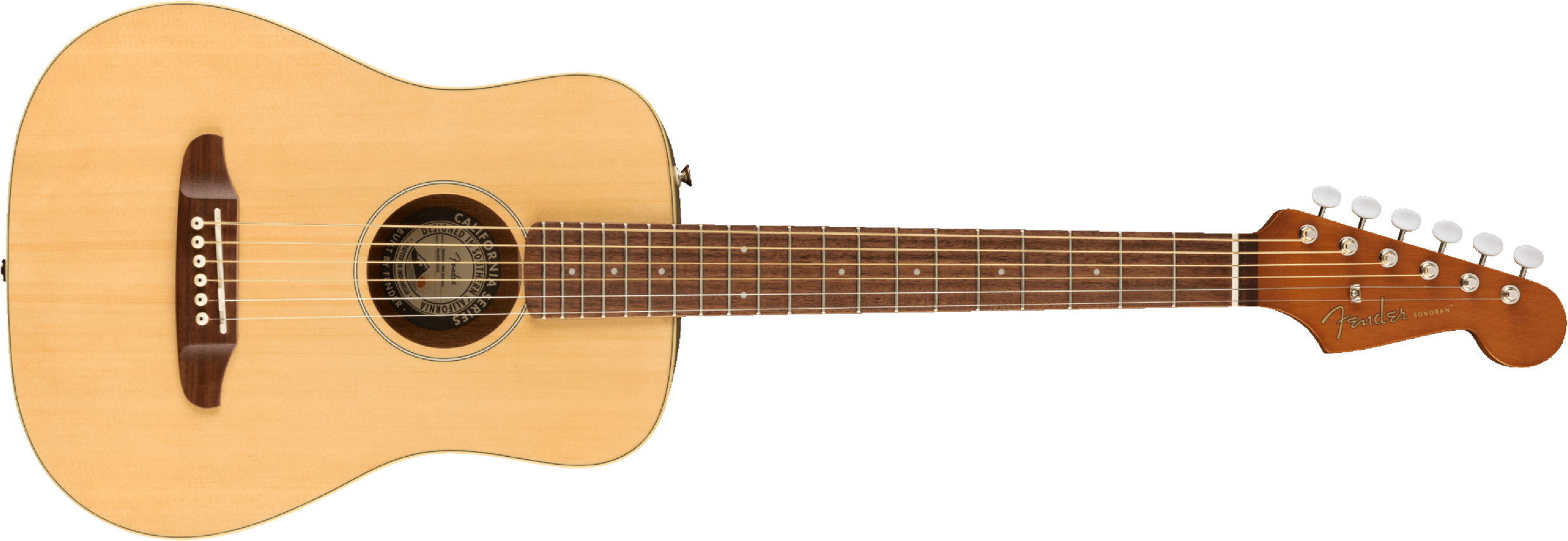 Fender Redondo Mini Dreadnought Epicea Acajou Pf - Naturel - Travel acoustic guitar - Main picture