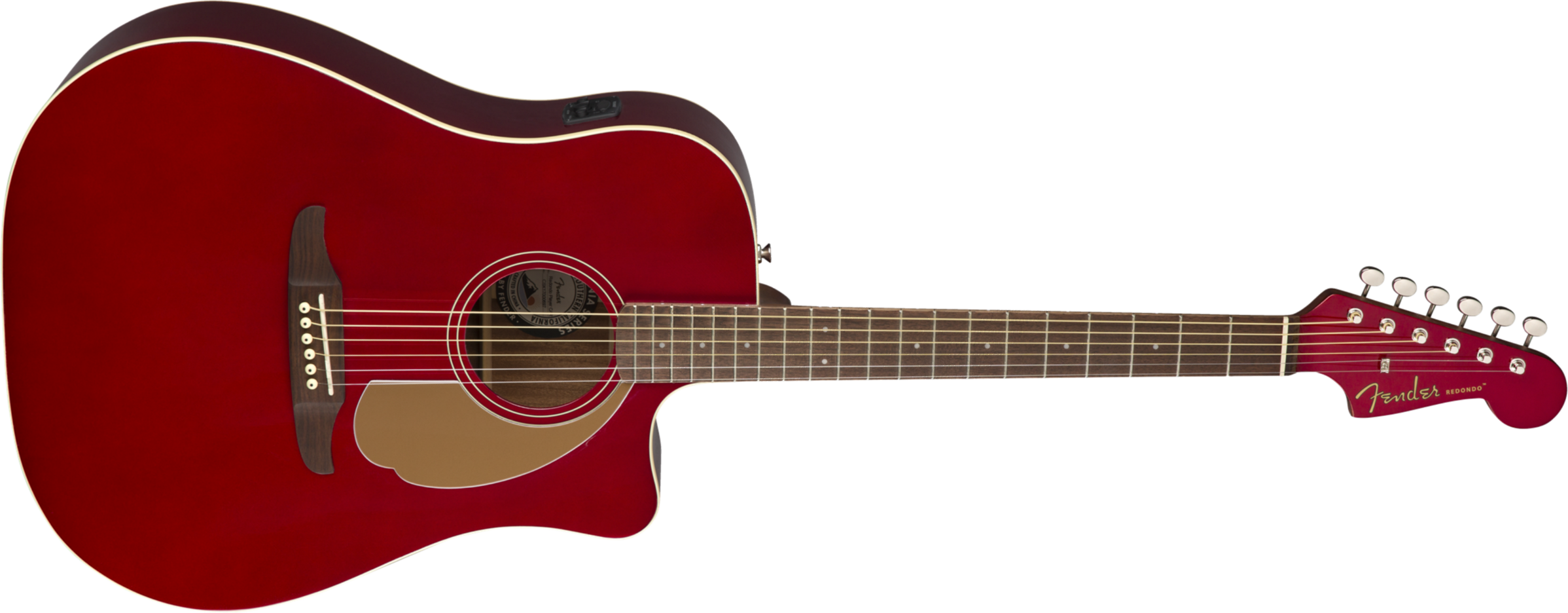 Fender Redondo Player - Candy Apple Red - Acoustic guitar & electro - Main picture
