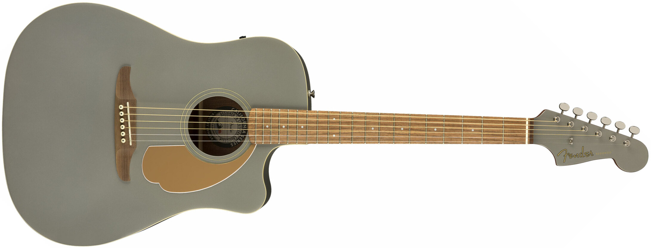 Fender Redondo Player California Dreadnought Cw Epicea Acajou Wal - Slate Satin - Electro acoustic guitar - Main picture