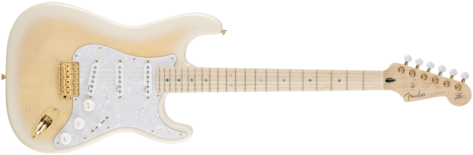 Fender Richie Kotzen Strat Jap Signature 3s Dimarzio Trem Mn - Transparent White Burst - Str shape electric guitar - Main picture