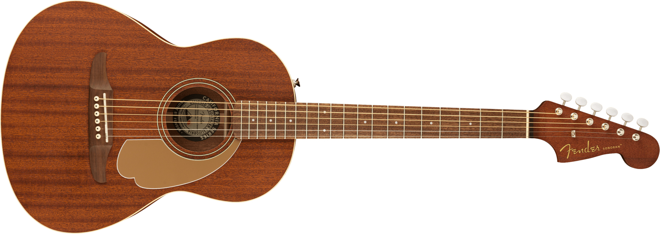Fender Sonoran Mini All Mahogany Tout Acajou Wal - Natural Satin - Travel acoustic guitar - Main picture