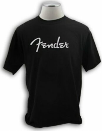 Fender Spaghetti Logo Black Large - L - T-shirt - Main picture