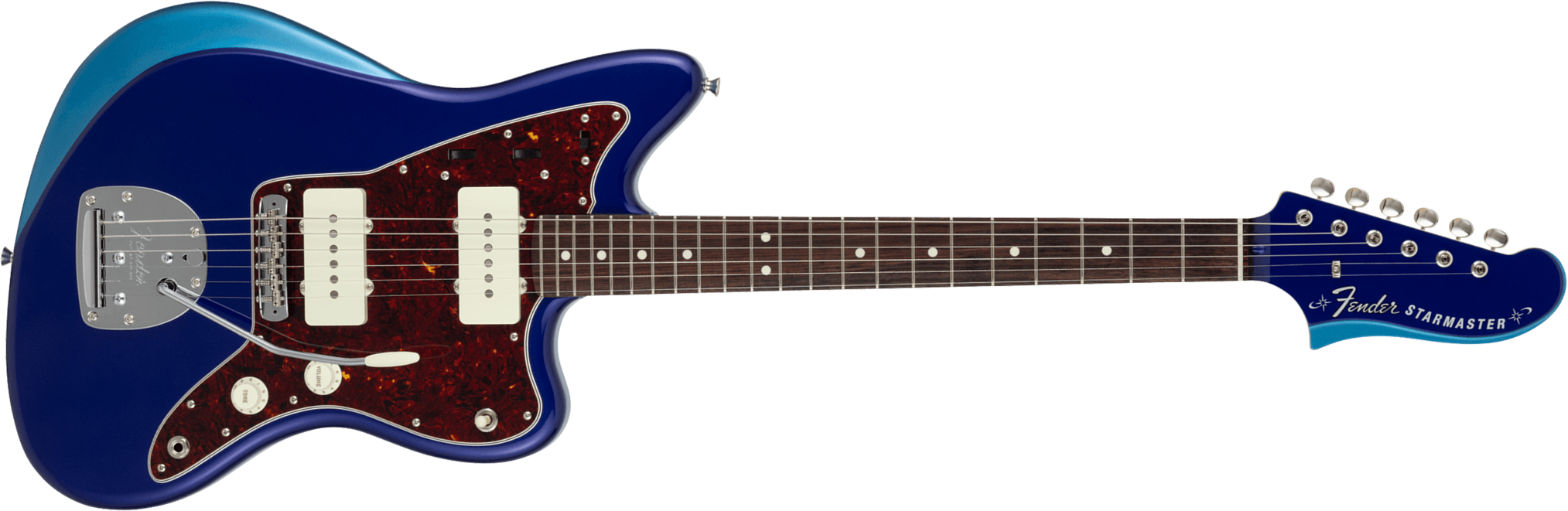 Fender Starmaster Mij Ltd Jap 2s Trem Rw - Jupiter Blue - Retro rock electric guitar - Main picture
