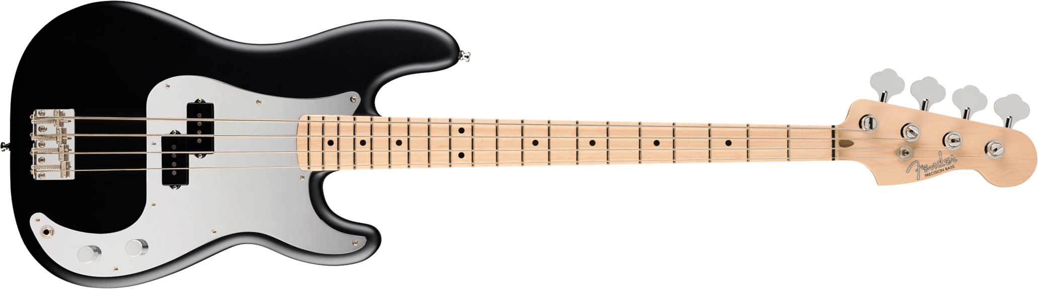 Fender Steve Harris Precision Bass 50th Ann. Mex Signature Ltd Mn - Satin Black - Solid body electric bass - Main picture