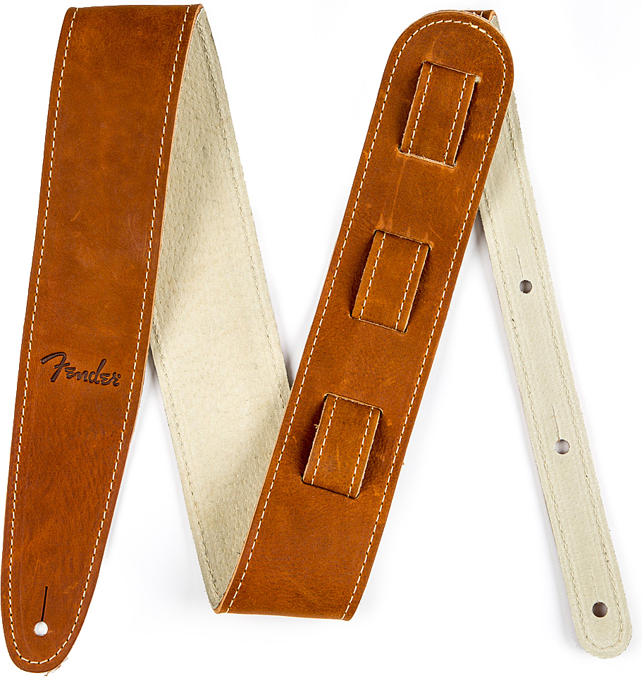 Fender Straps Leather Ball Glove - Brown - Guitar strap - Main picture