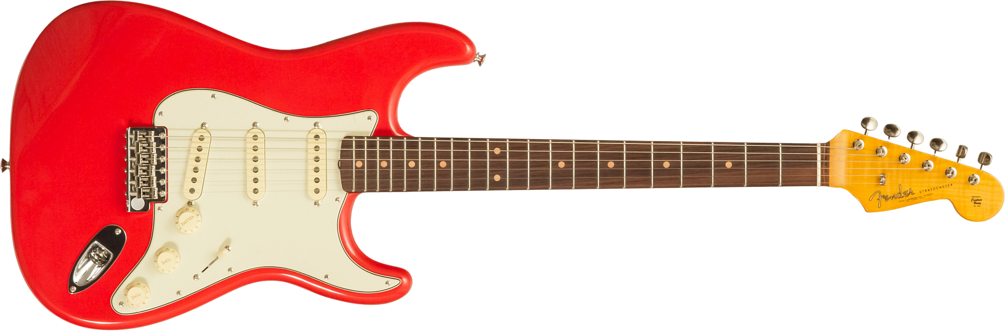 Fender Strat 1961 American Vintage Ii Ltd Usa 3s Trem Rw - Fiesta Red - Str shape electric guitar - Main picture