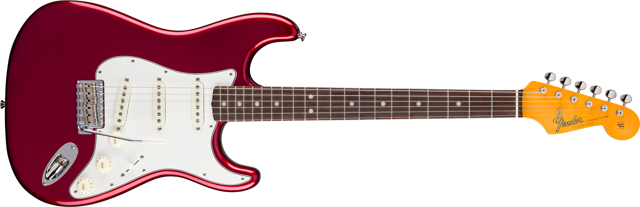 Fender Strat 1965 American Vintage Ii Usa 3s Trem Rw - Candy Apple Red - Str shape electric guitar - Main picture