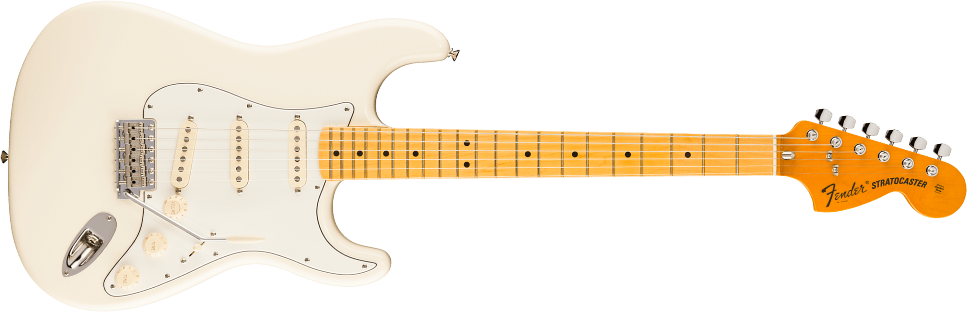 Fender Strat 1973 American Vintage Ii Ltd Usa 3s Trem Mn - Olympic White - Str shape electric guitar - Main picture