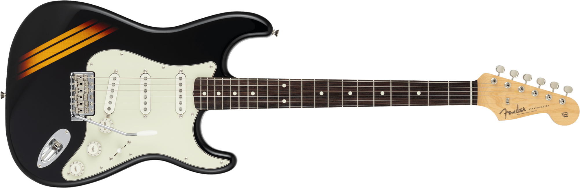 Fender Strat 60s Competition Traditional Jap 3s Trem Rw - Black / 3-color Sunburst - Str shape electric guitar - Main picture