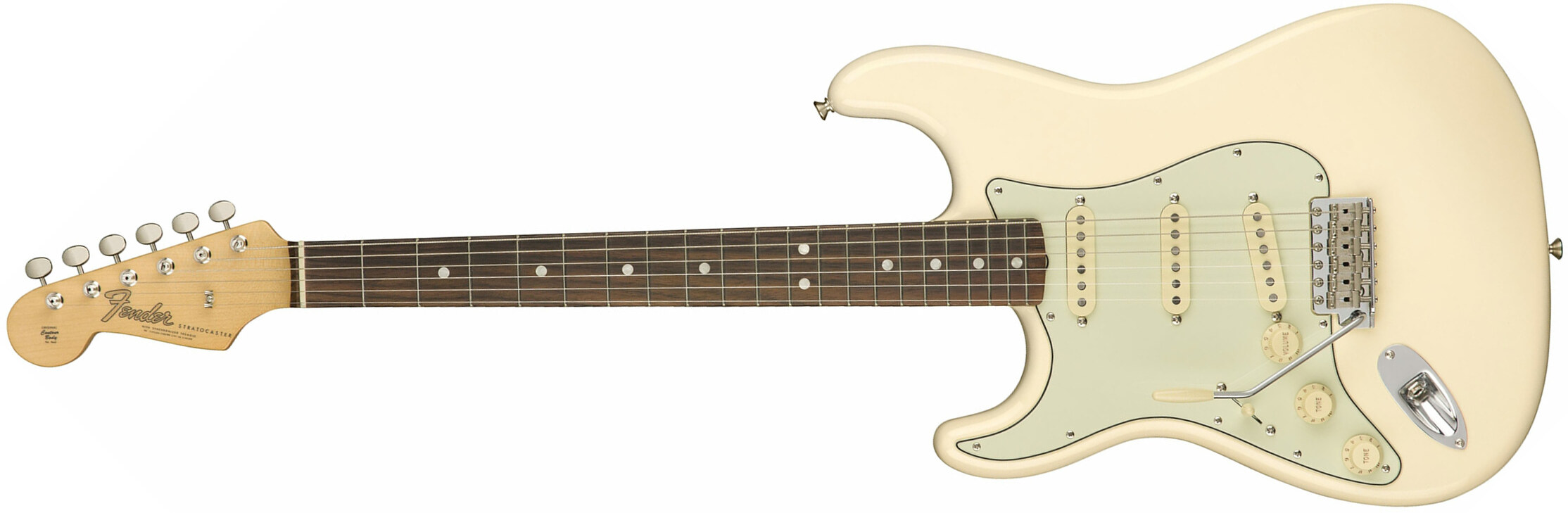 Fender Strat '60s Lh Gaucher American Original Usa Sss Rw - Olympic White - Left-handed electric guitar - Main picture