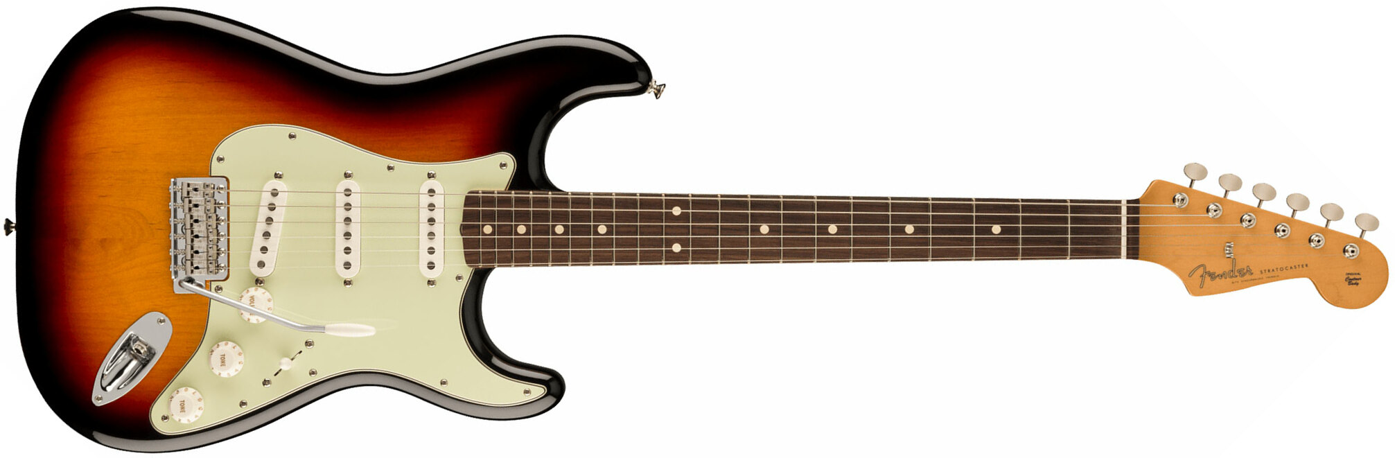 Fender Strat 60s Vintera 2 Mex 3s Trem Rw - 3-color Sunburst - Str shape electric guitar - Main picture