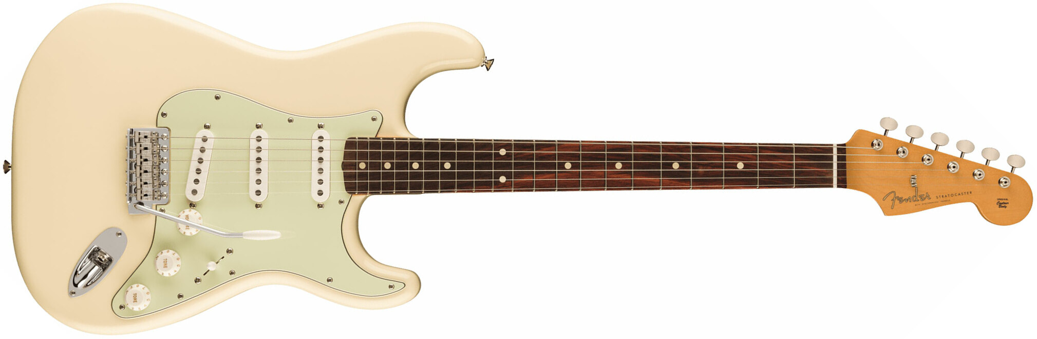 Fender Strat 60s Vintera 2 Mex 3s Trem Rw - Olympic White - Str shape electric guitar - Main picture