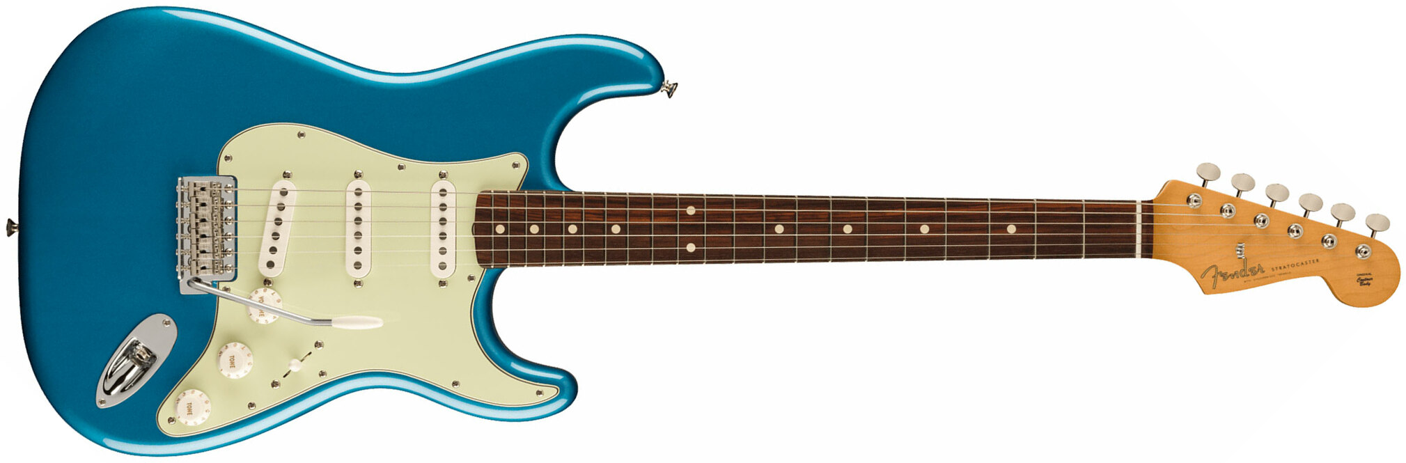 Fender Strat 60s Vintera 2 Mex 3s Trem Rw - Lake Placid Blue - Str shape electric guitar - Main picture