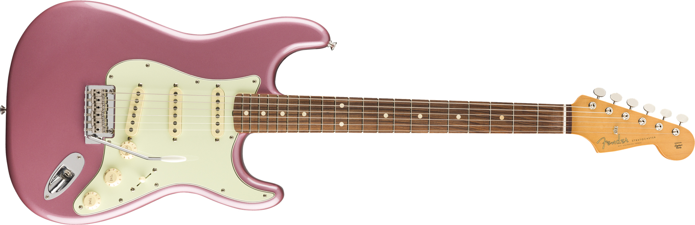 Fender Strat 60s Vintera Modified Mex Mn - Burgundy Mist - Str shape electric guitar - Main picture