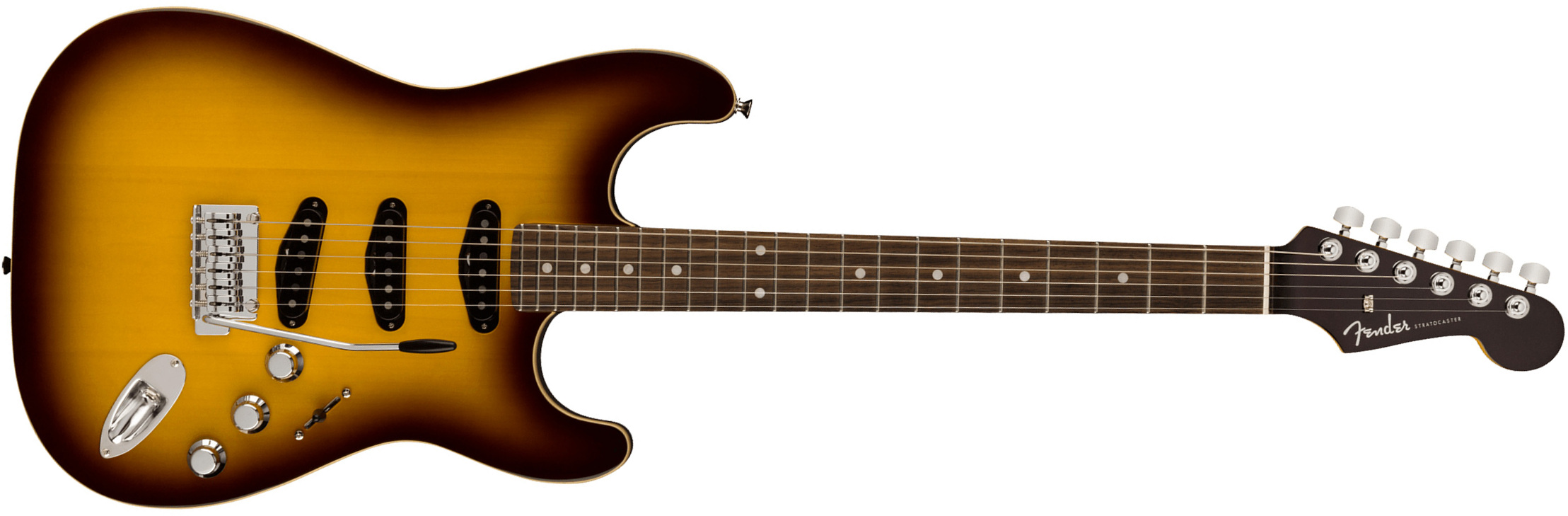 Fender Strat Aerodyne Special Jap 3s Trem Rw - Chocolate Burst - Str shape electric guitar - Main picture