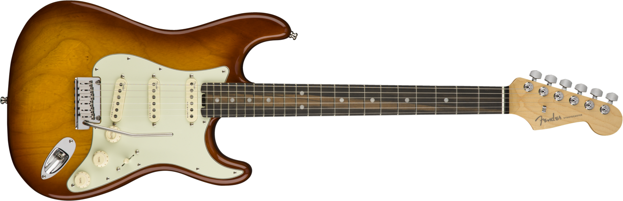 Fender Strat American Elite Usa 2018 3s Eb - Tobacco Sunburst - Str shape electric guitar - Main picture