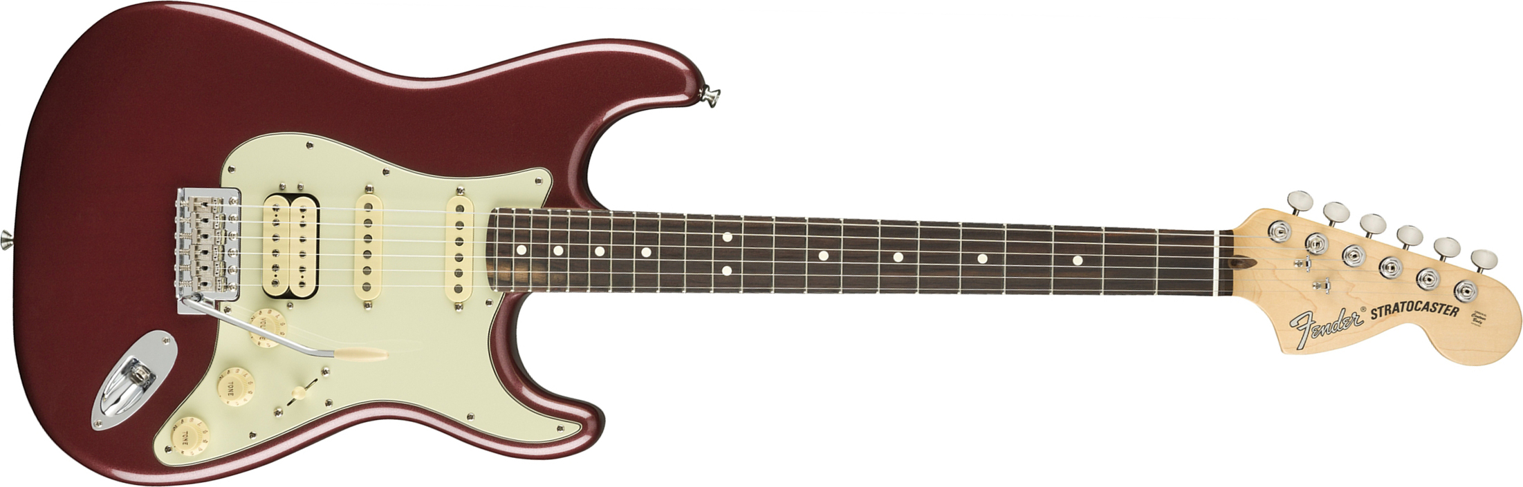 Fender Strat American Performer Usa Hss Rw - Aubergine - Str shape electric guitar - Main picture
