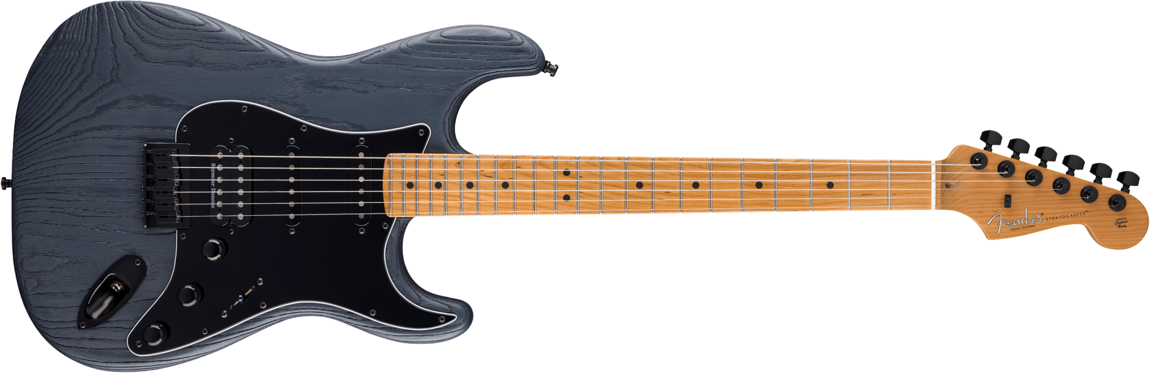 Fender Strat American Pro Ii Hss Ltd Usa Seymour Duncan Ht Mn - Ebony Smoke - Str shape electric guitar - Main picture