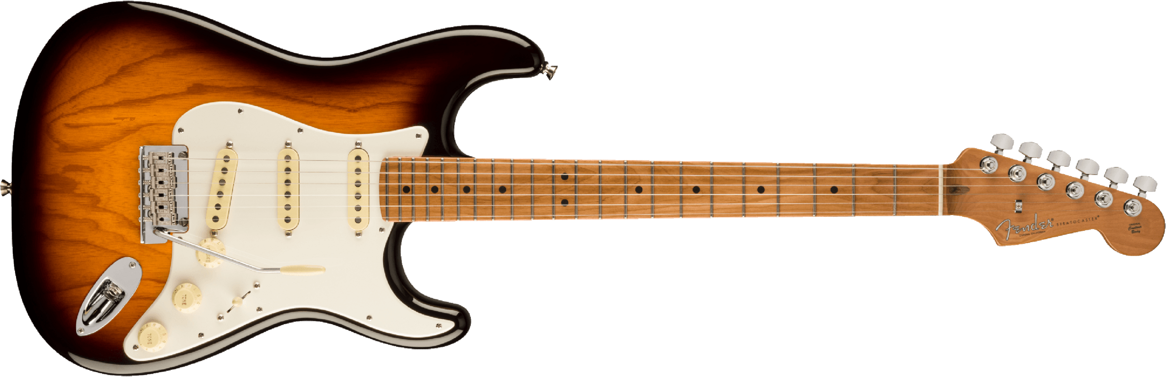 Fender Strat American Pro Ii Ltd 3s Custom Shop Trem Mn - 2-color Sunburst - Str shape electric guitar - Main picture