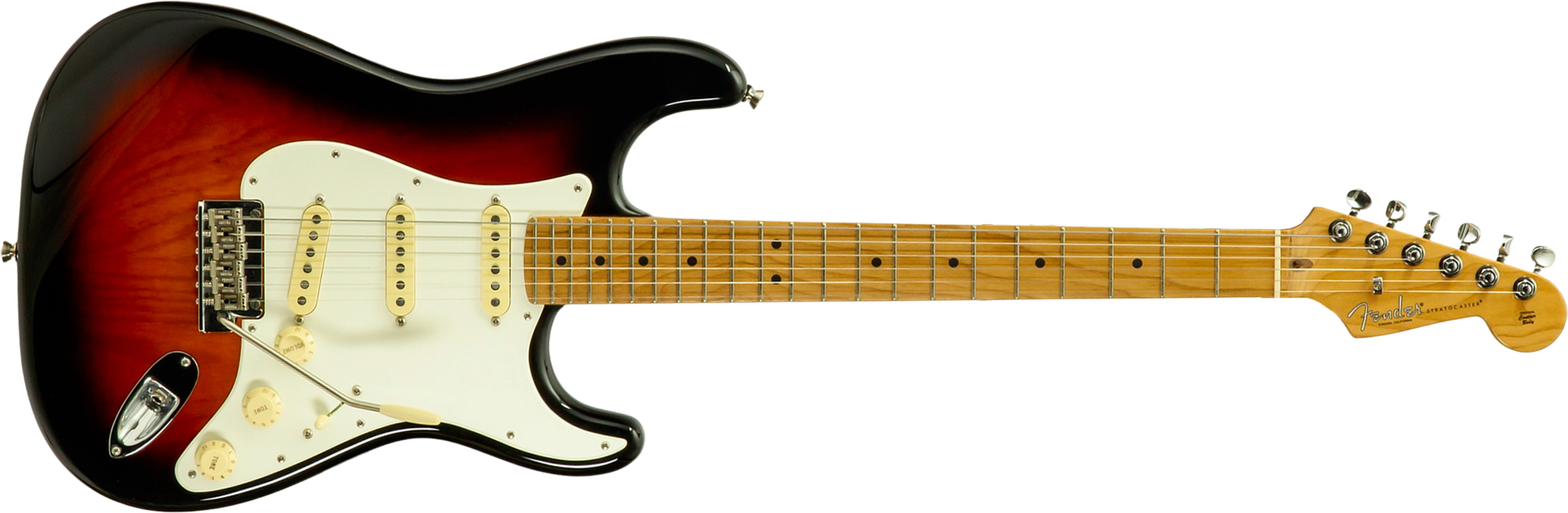 Fender Strat American Pro Ii Ltd 3s Trem Mn #us23077326 - 2-color Sunburst - Str shape electric guitar - Main picture