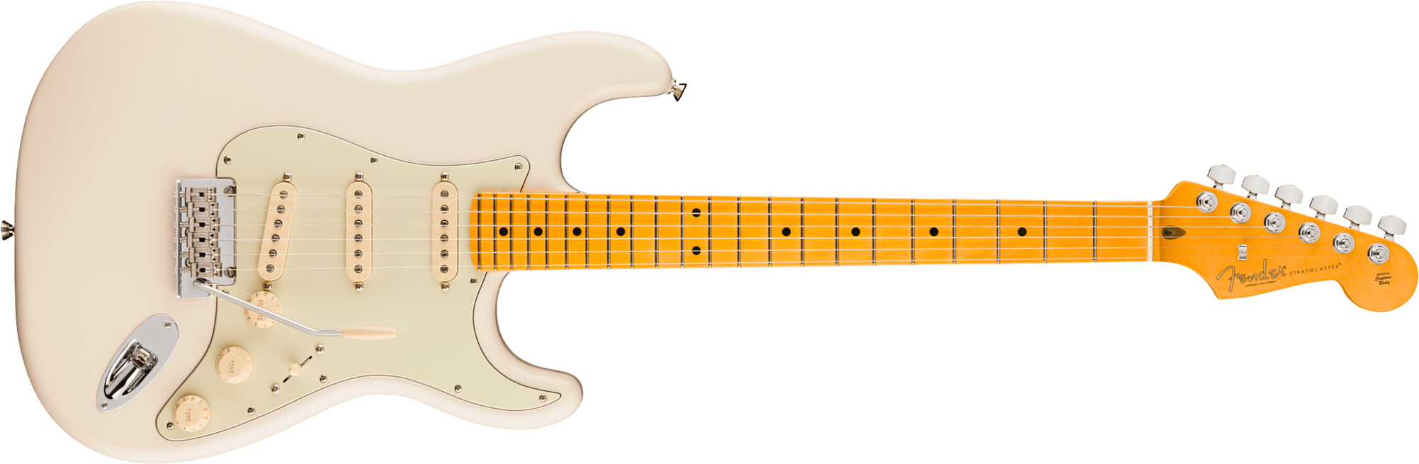 Fender Strat American Pro. Usa  3s Trem Mn - Olympic White - Str shape electric guitar - Main picture