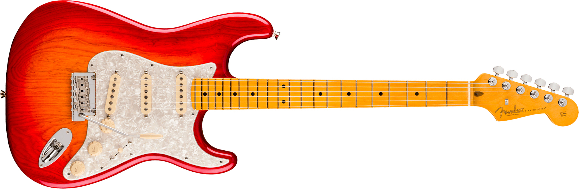 Fender Strat American Pro. Usa  3s Trem Mn - Aged Cherry Burst - Str shape electric guitar - Main picture