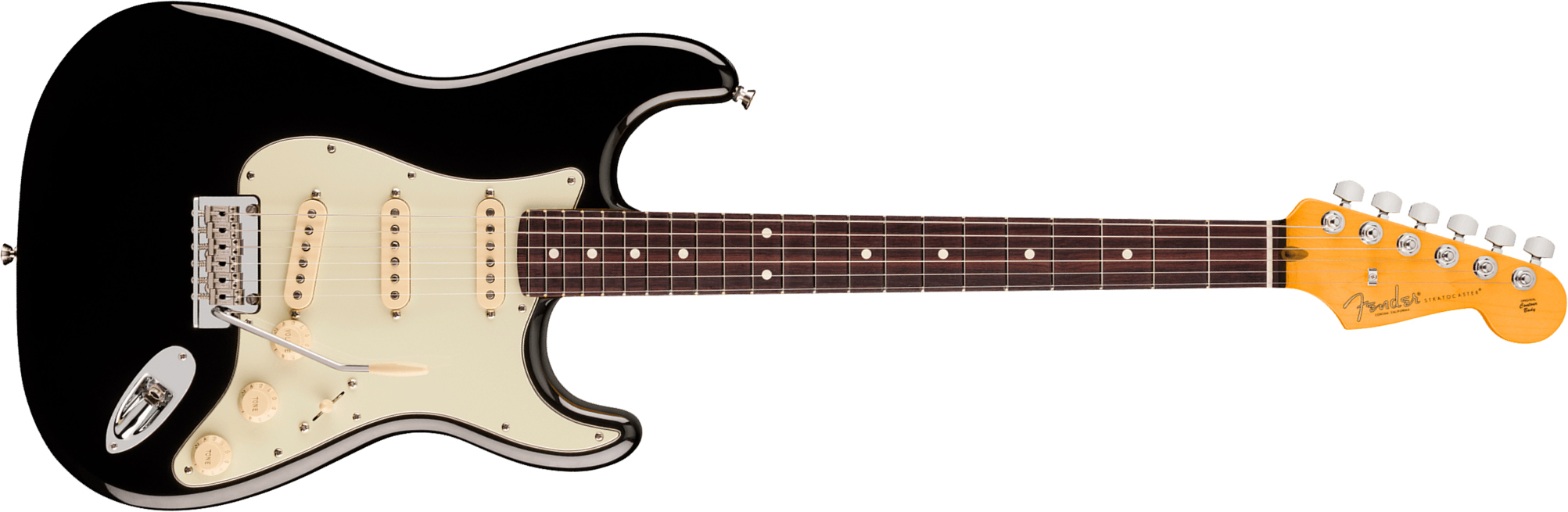 Fender Strat American Pro. Usa  3s Trem Rw - Black - Str shape electric guitar - Main picture