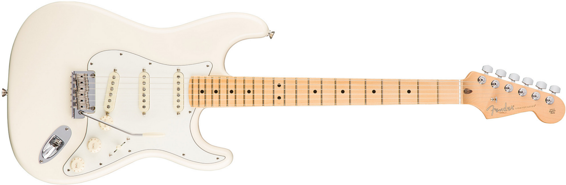 Fender Strat American Professional 2017 3s Usa Mn - Olympic White - Str shape electric guitar - Main picture