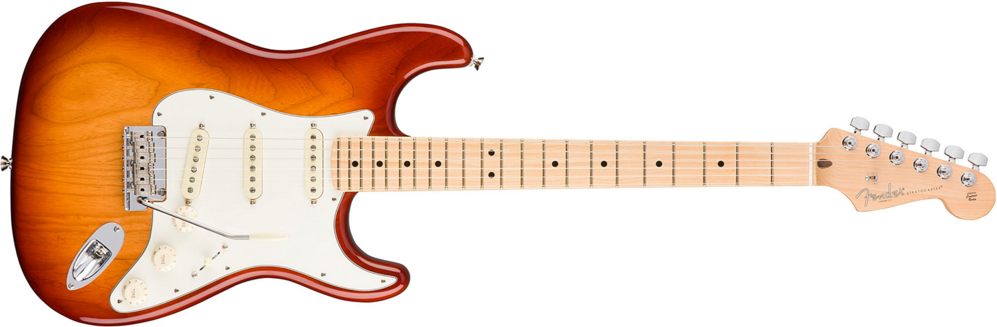 Fender Strat American Professional 2017 3s Usa Mn - Sienna Sunburst - Str shape electric guitar - Main picture
