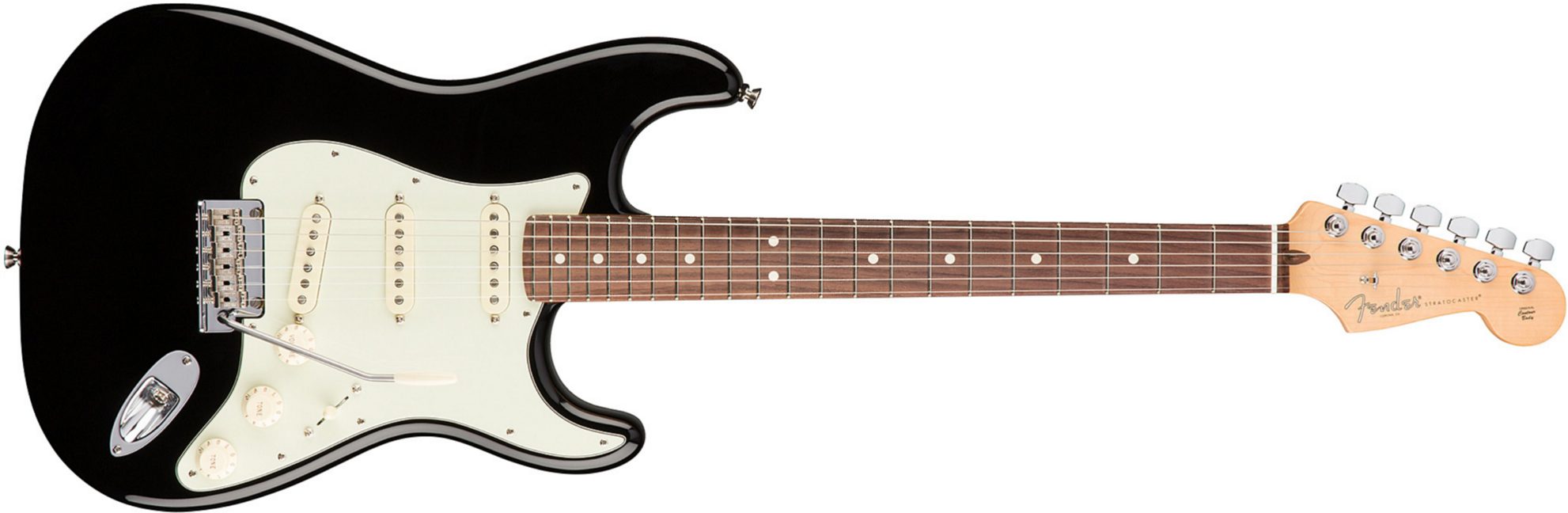 Fender Strat American Professional 2017 3s Usa Rw - Black - Str shape electric guitar - Main picture