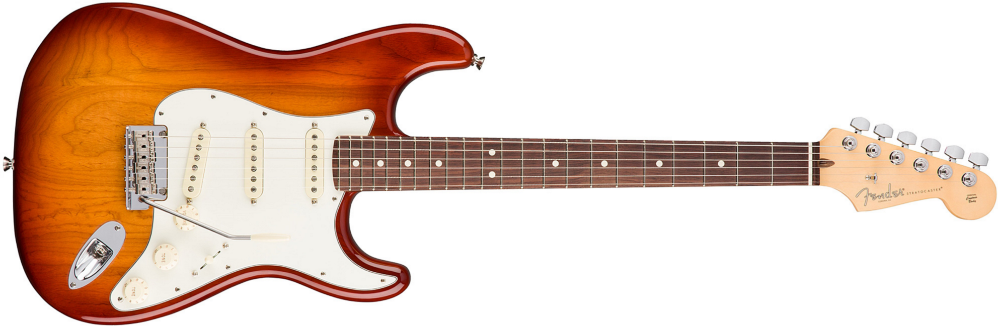 Fender Strat American Professional 2017 3s Usa Rw - Sienna Sunburst - Str shape electric guitar - Main picture