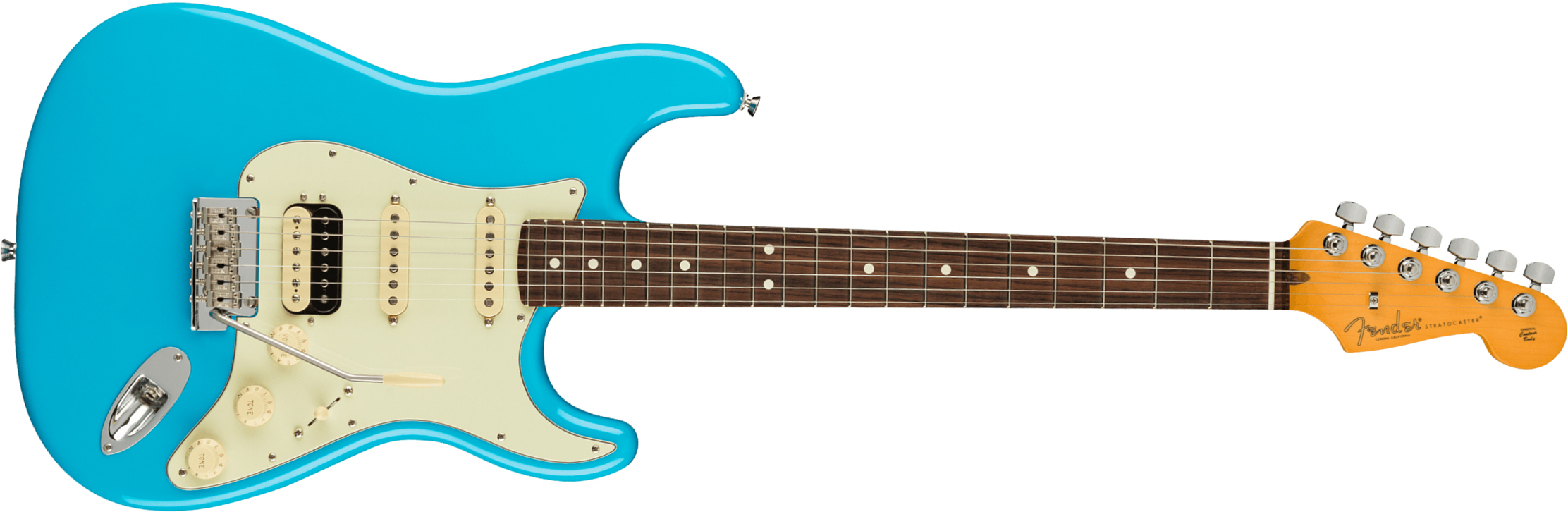 Fender Strat American Professional Ii Hss Usa Rw - Miami Blue - Str shape electric guitar - Main picture