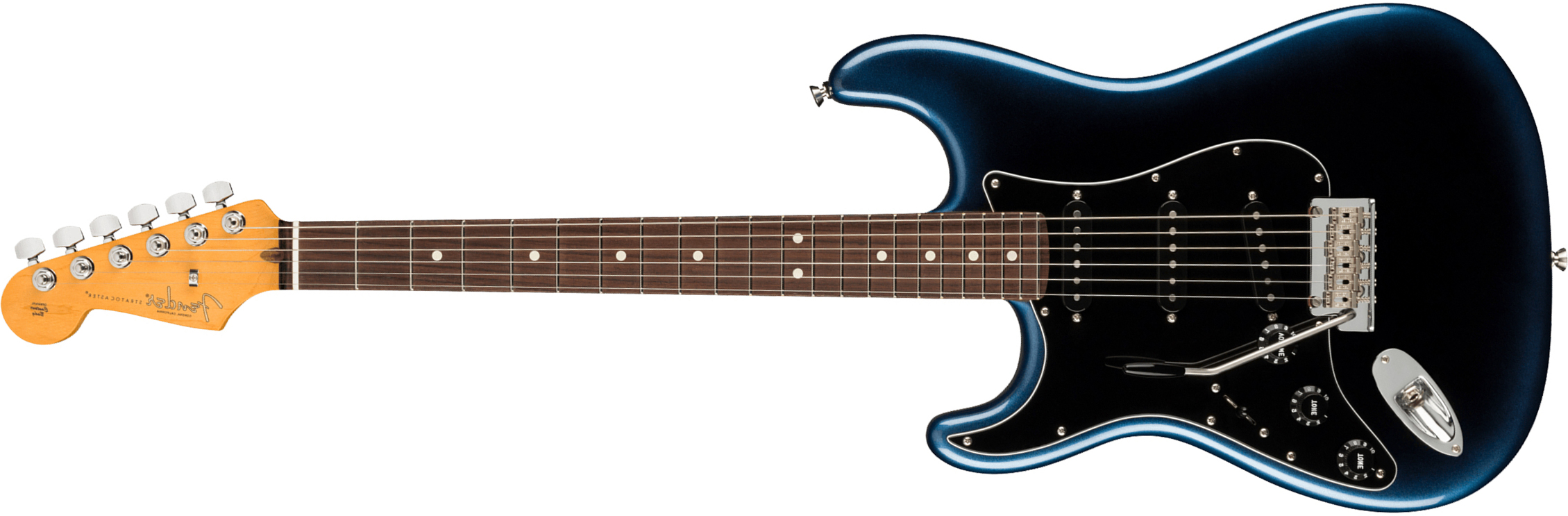 Fender Strat American Professional Ii Lh Gaucher Usa Rw - Dark Night - Left-handed electric guitar - Main picture