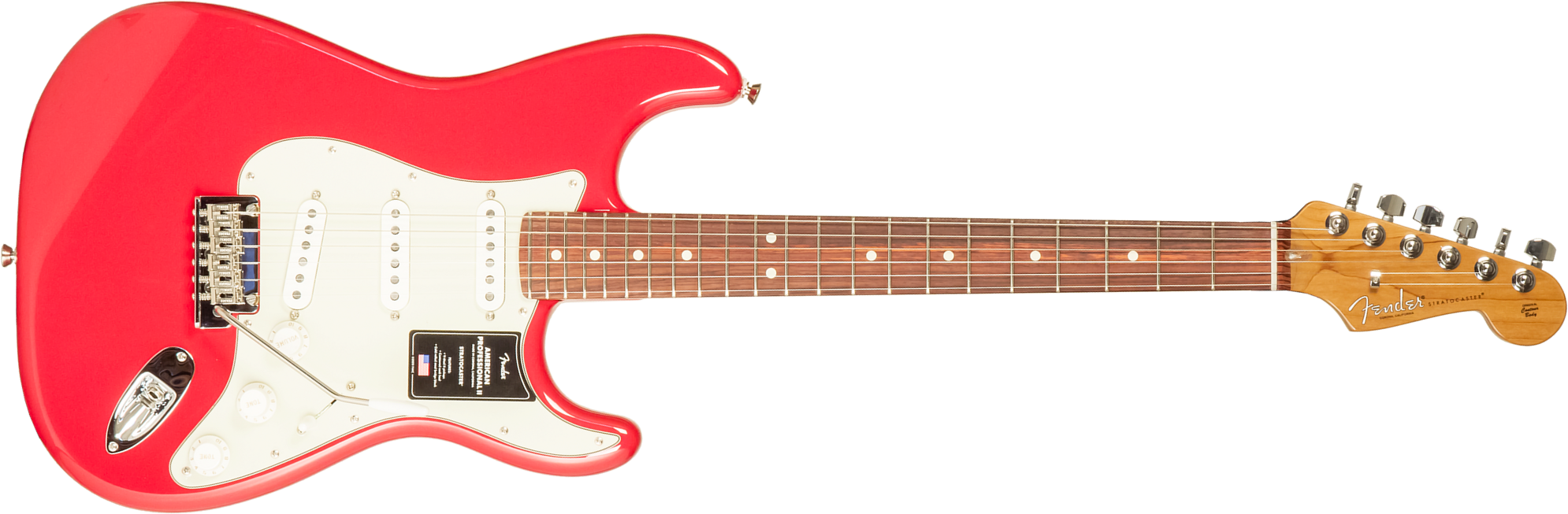 Fender Strat American Professional Ii Ltd Usa 3s Trem Rw - Fiesta Red - Str shape electric guitar - Main picture