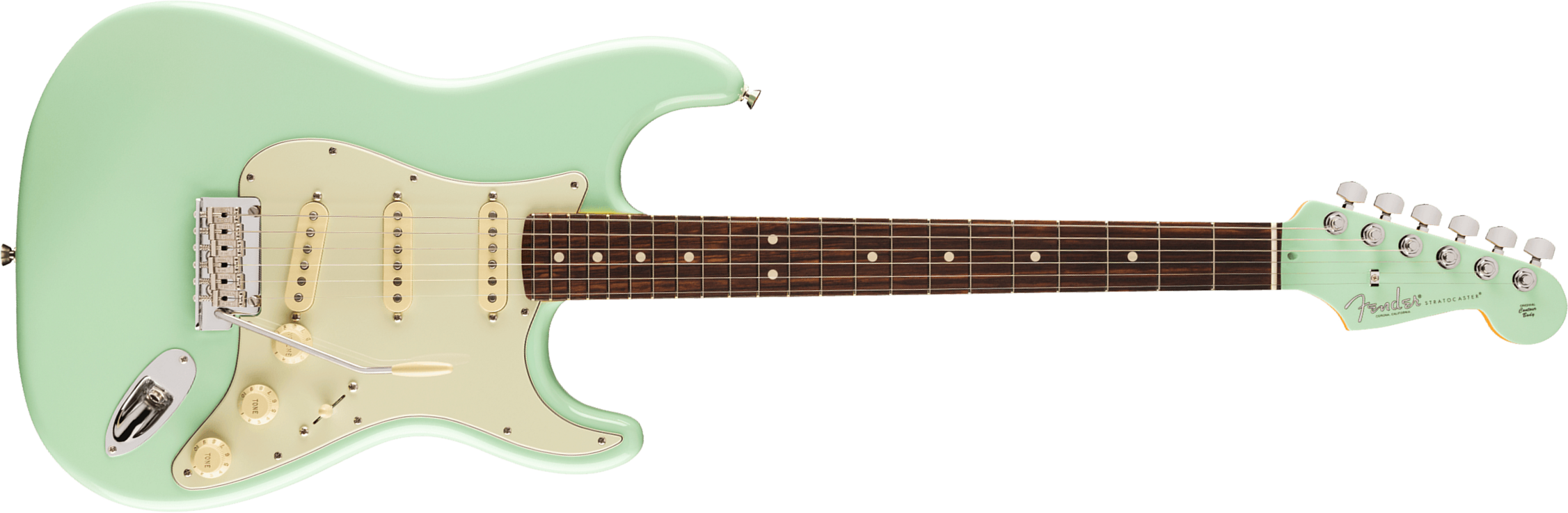 Fender Strat American Professional Ii Ltd Usa 3s Trem Rw - Surf Green - Str shape electric guitar - Main picture