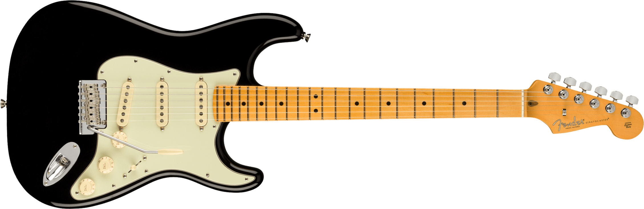 Fender Strat American Professional Ii Usa Mn - Black - Str shape electric guitar - Main picture
