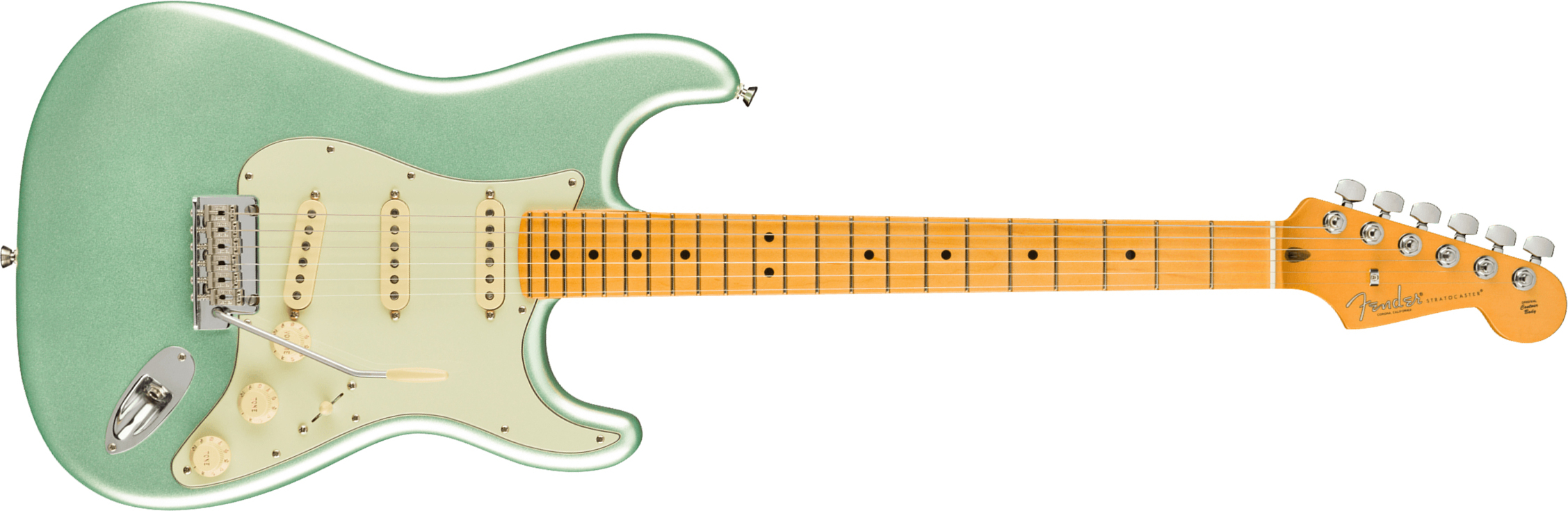 Fender Strat American Professional Ii Usa Mn - Mystic Surf Green - Str shape electric guitar - Main picture