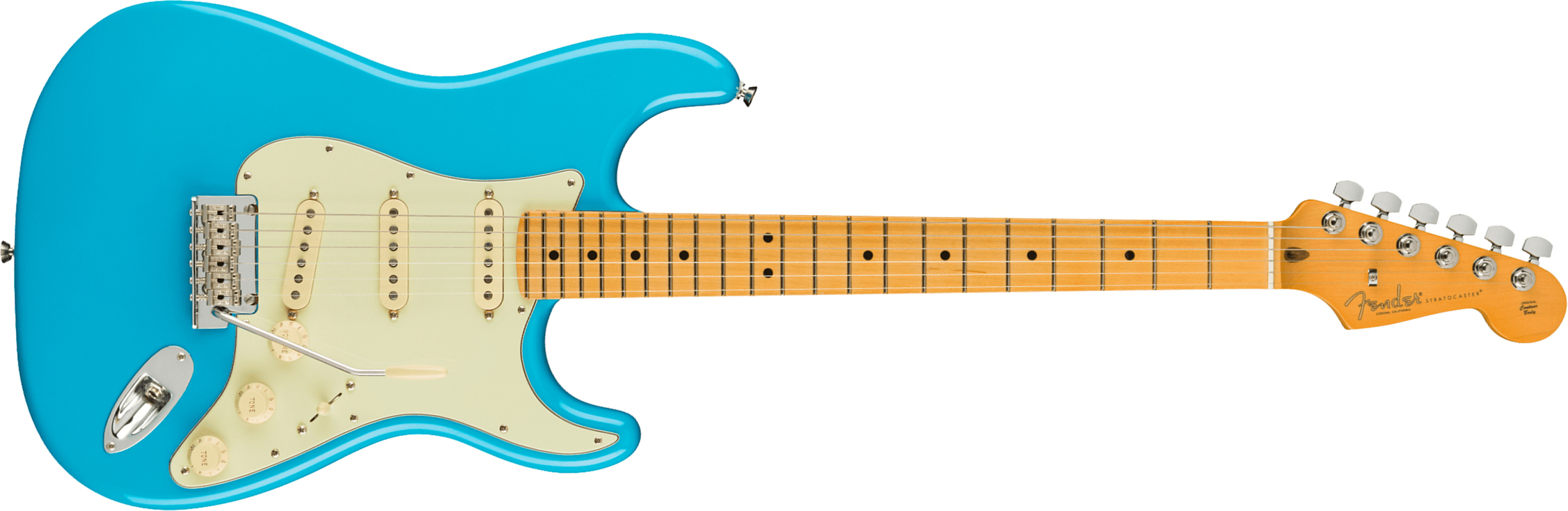 Fender Strat American Professional Ii Usa Mn - Miami Blue - Str shape electric guitar - Main picture