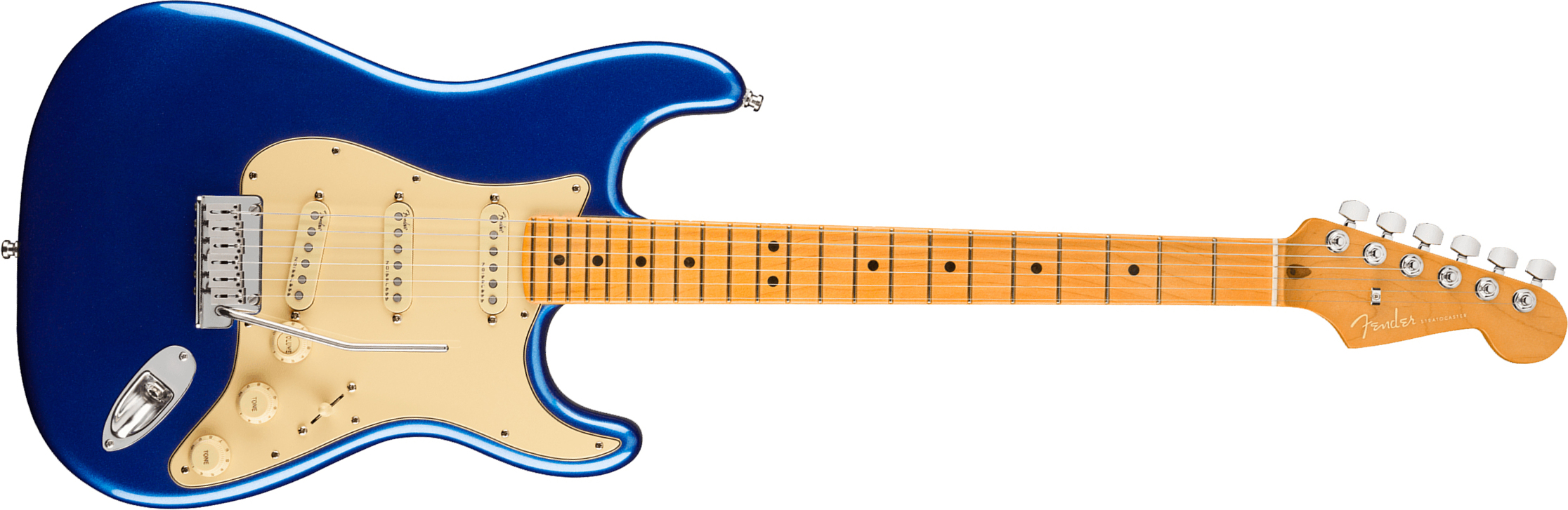 Fender Strat American Ultra 2019 Usa Mn - Cobra Blue - Str shape electric guitar - Main picture