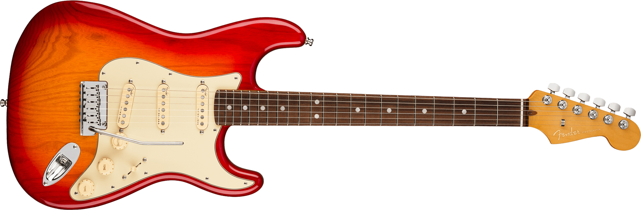 Fender Strat American Ultra Hss 2019 Usa Mn - Plasma Red Burst - Str shape electric guitar - Main picture