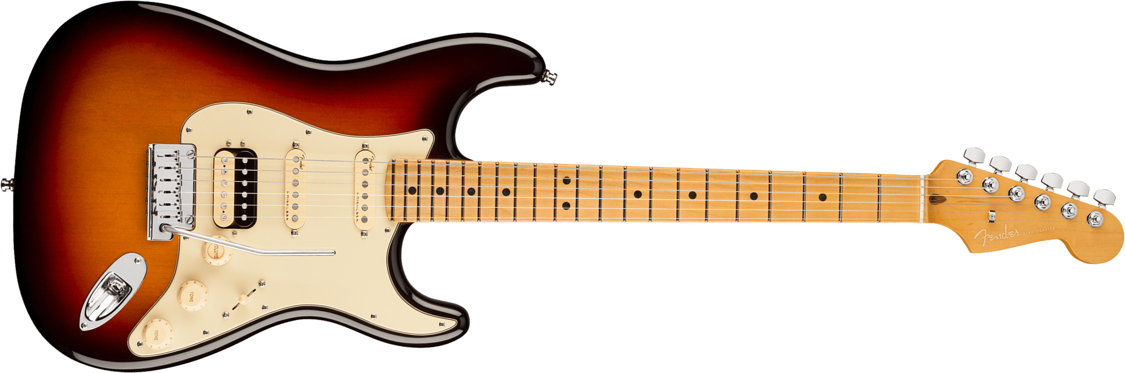 Fender Strat American Ultra Hss 2019 Usa Mn - Ultraburst - Str shape electric guitar - Main picture