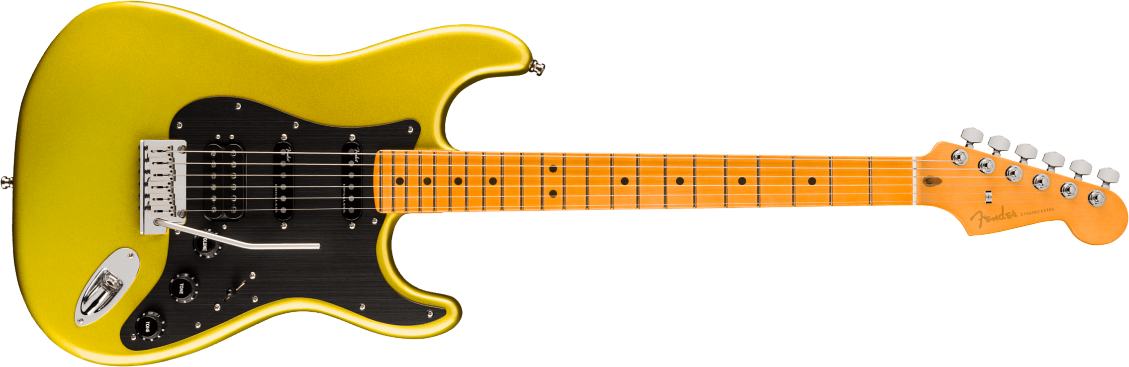 Fender Strat American Ultra Ii Hss Usa Trem Mn - Solar Flare - Str shape electric guitar - Main picture