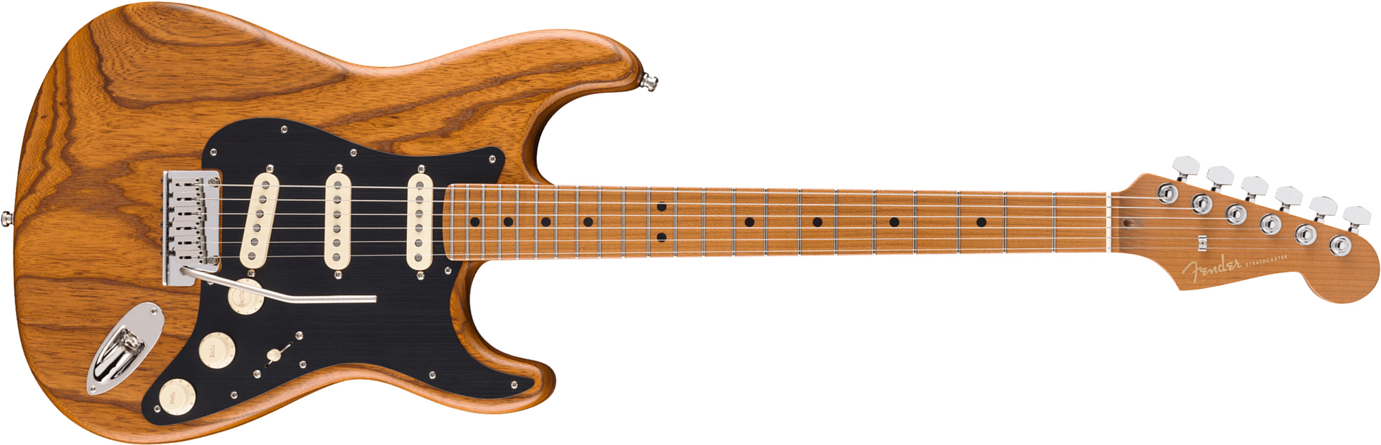 Fender Strat American Ultra Ii Ltd Usa 3s Custom Shop Trem Mn - Natural - Str shape electric guitar - Main picture