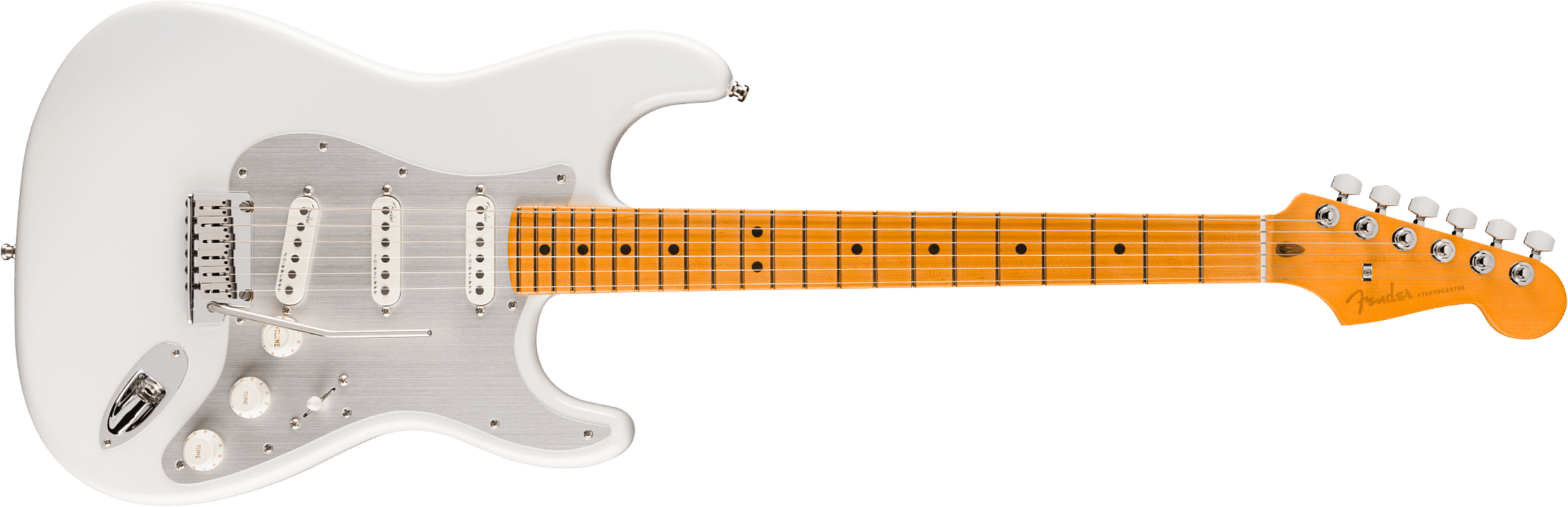 Fender Strat American Ultra Ii Usa Trem 3s Mn - Avalanche - Str shape electric guitar - Main picture
