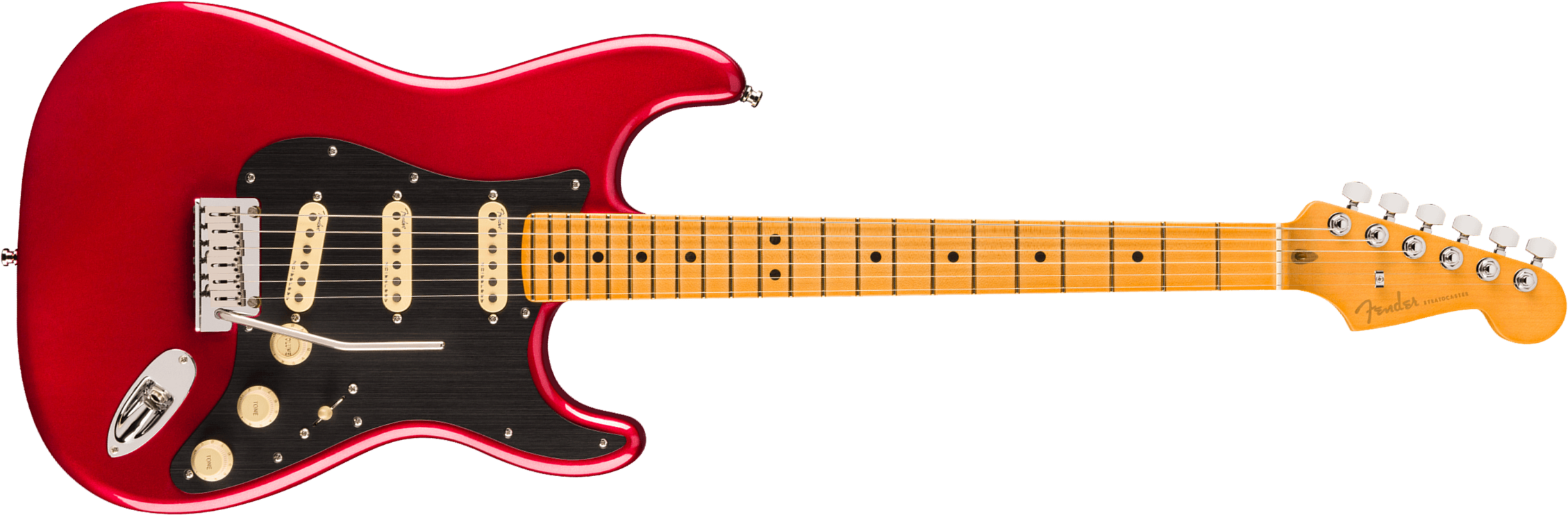 Fender Strat American Ultra Ii Usa Trem 3s Mn - Sinister Red - Str shape electric guitar - Main picture